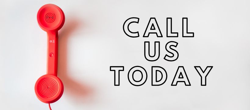 Text graphic urging viewers to call today for assistance or inquiries.
